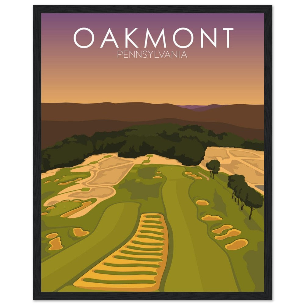 Oakmont Country Club Golf Course Sunset Print