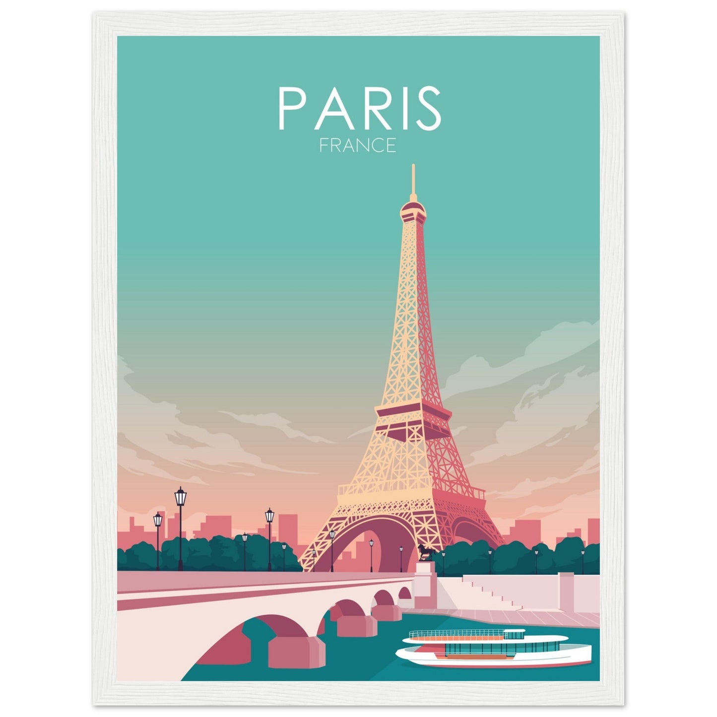 Paris Poster | Paris Wall Art | Paris Pastel Print