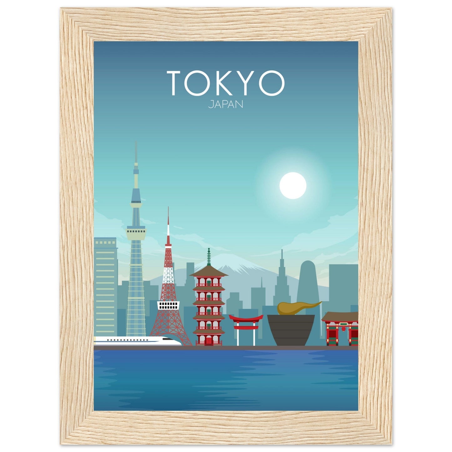Tokyo Poster | Tokyo Wall Art | Tokyo Daytime Print