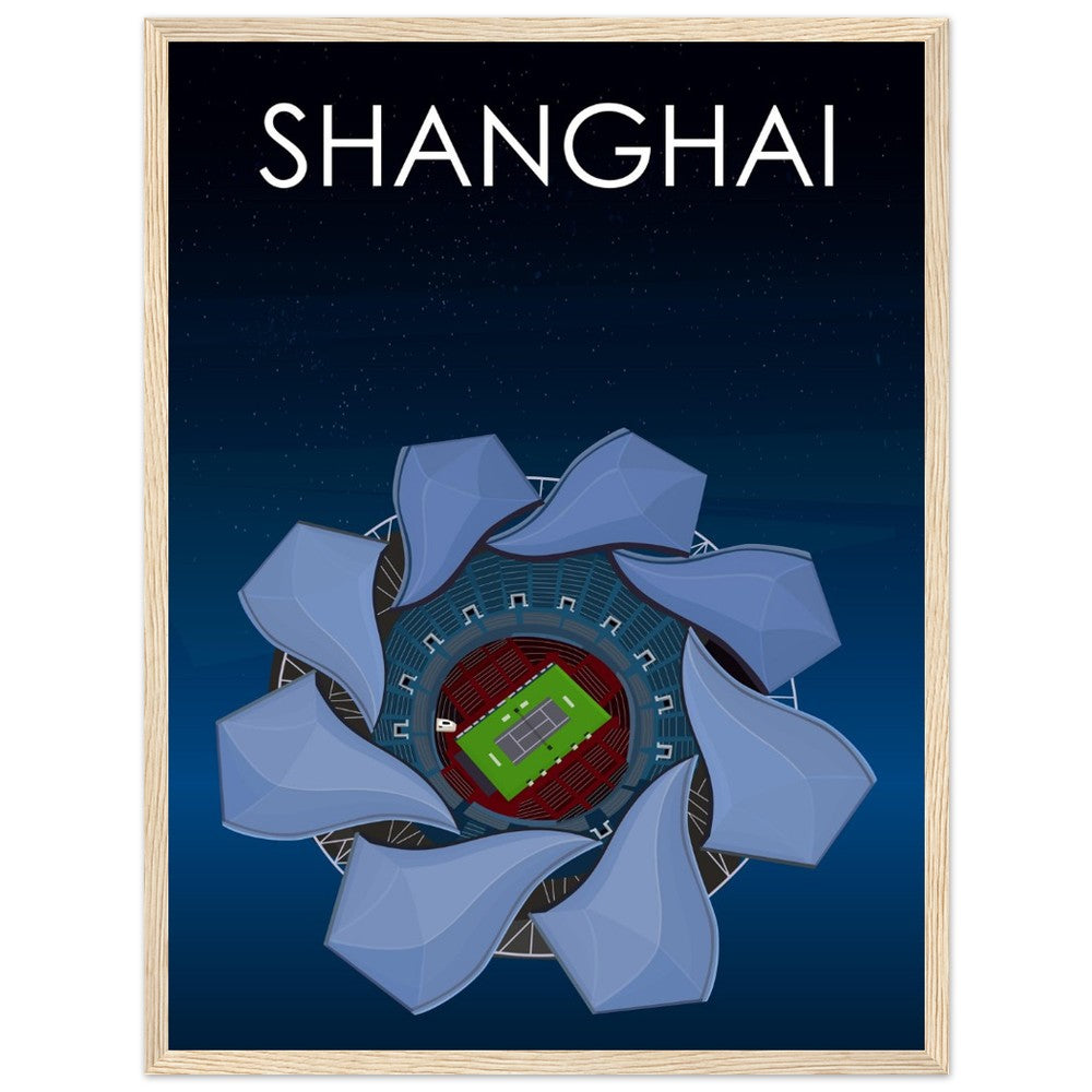 Shanghai ATP Masters Tennis Stadium Poster