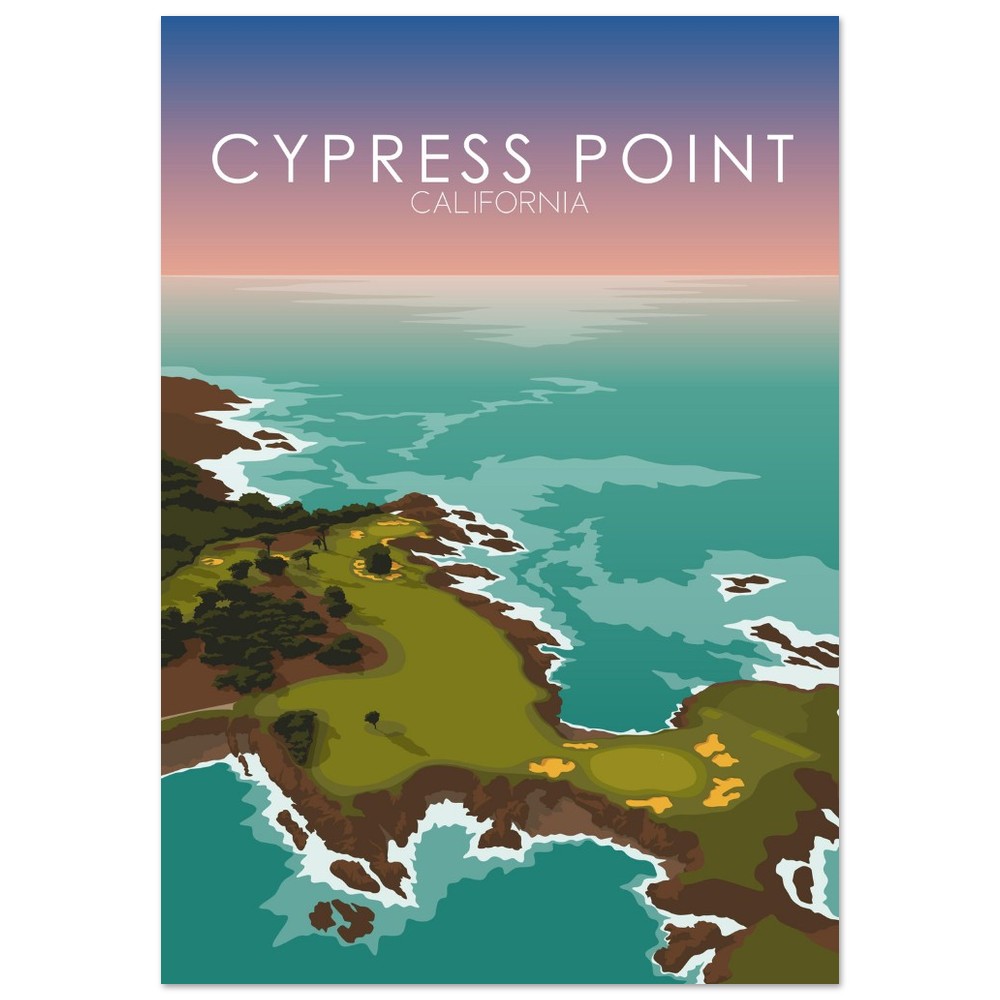 Cypress Point Golf Course Sunset Print