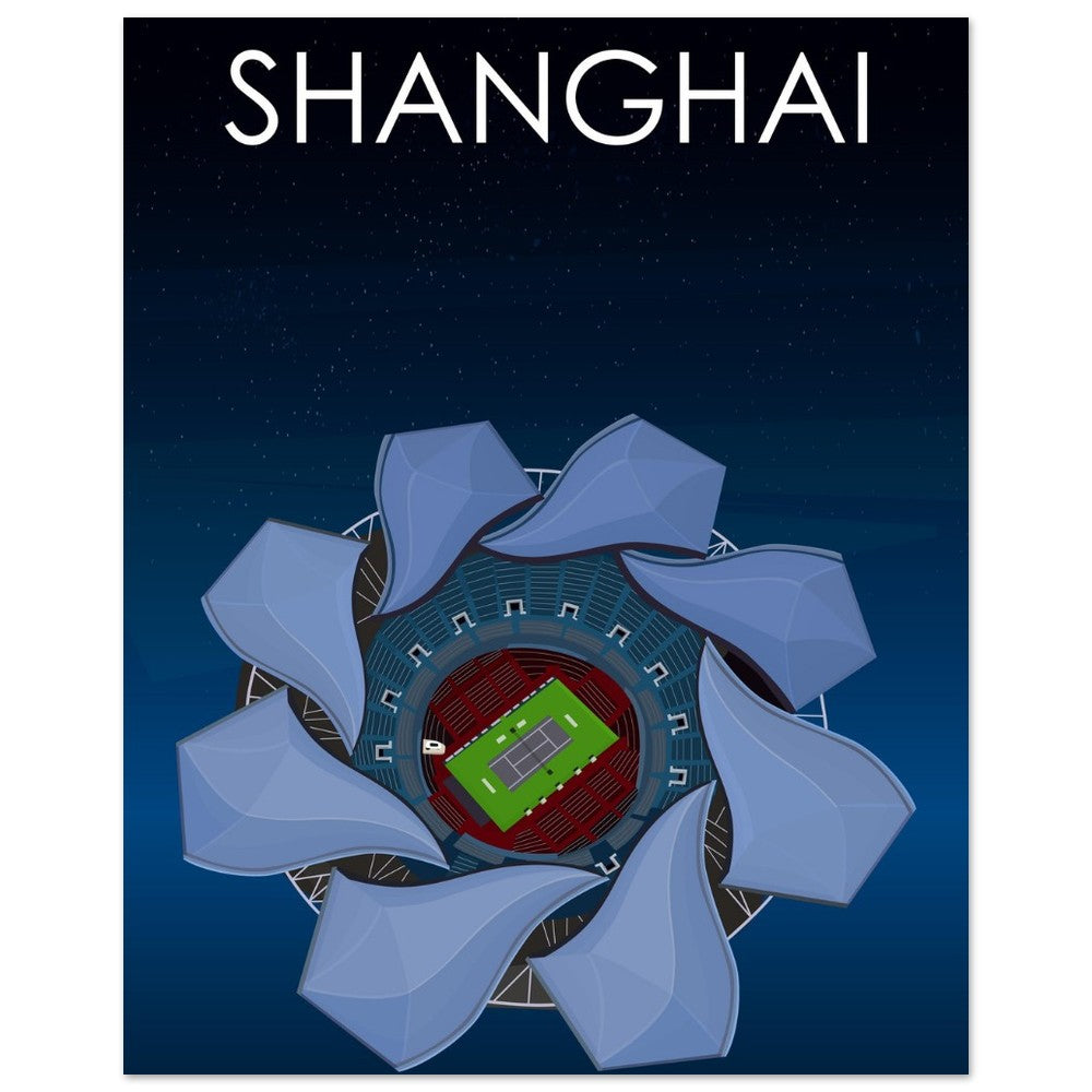 Shanghai ATP Masters Tennis Stadium Poster
