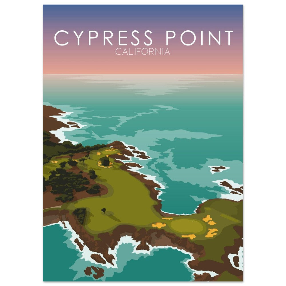 Cypress Point Golf Course Sunset Print