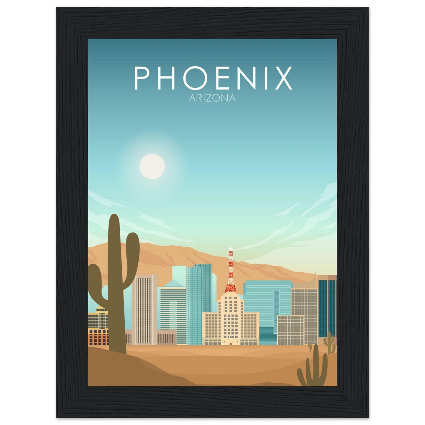 Phoenix Poster | Phoenix Wall Art | Phoenix Daytime Print