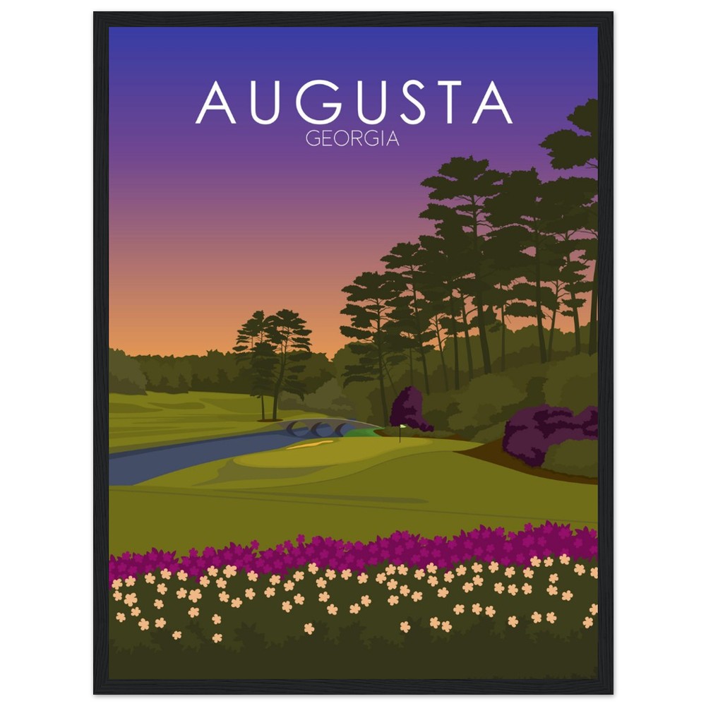 Augusta National Golf Course Sunset Print | Augusta National Poster