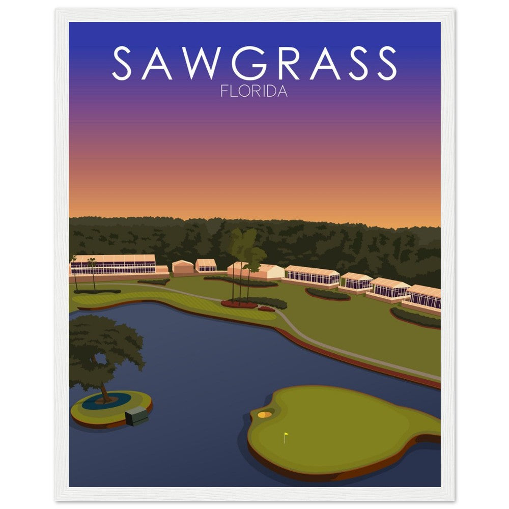 TPC Sawgrass Golf Course Sunset Print