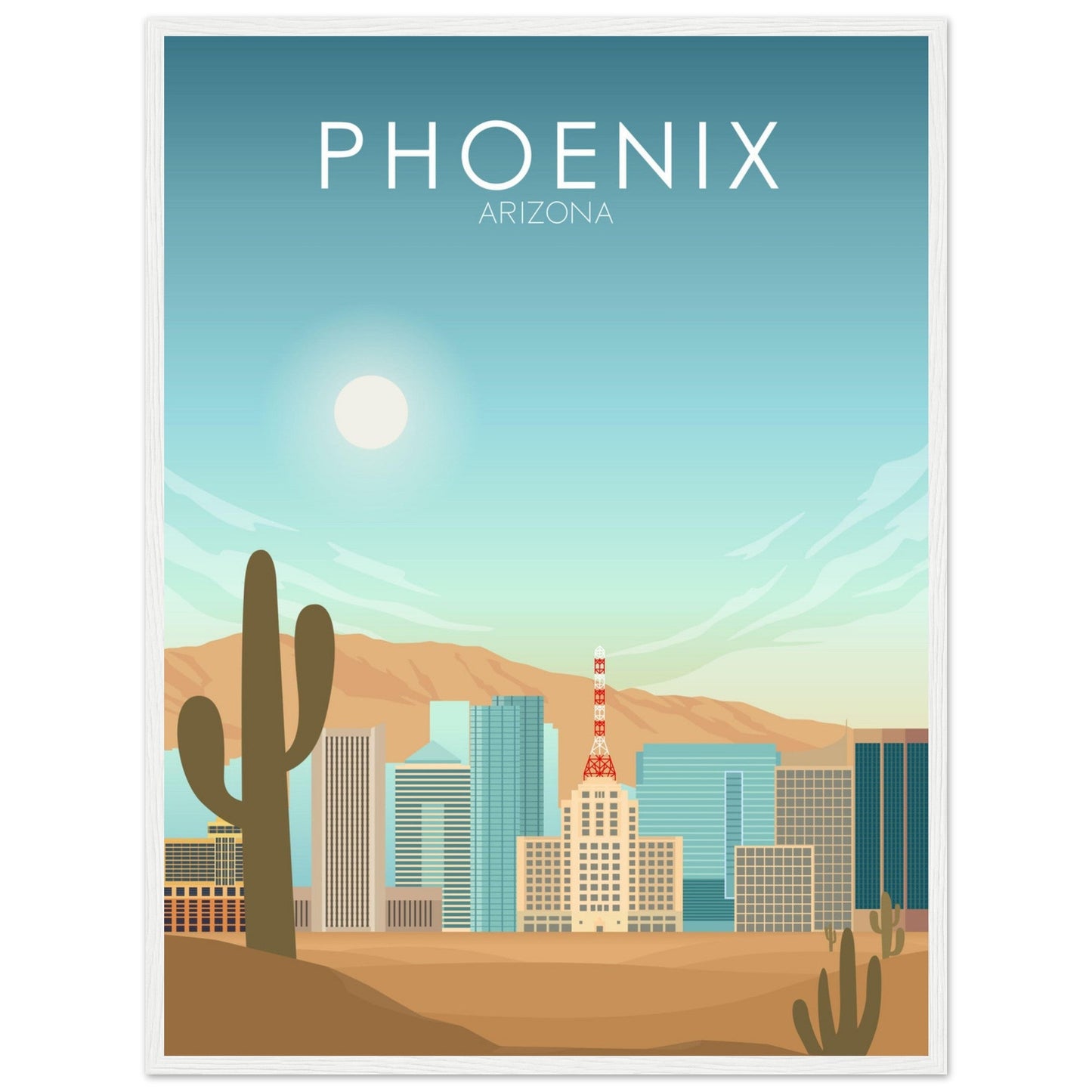Phoenix Poster | Phoenix Wall Art | Phoenix Daytime Print