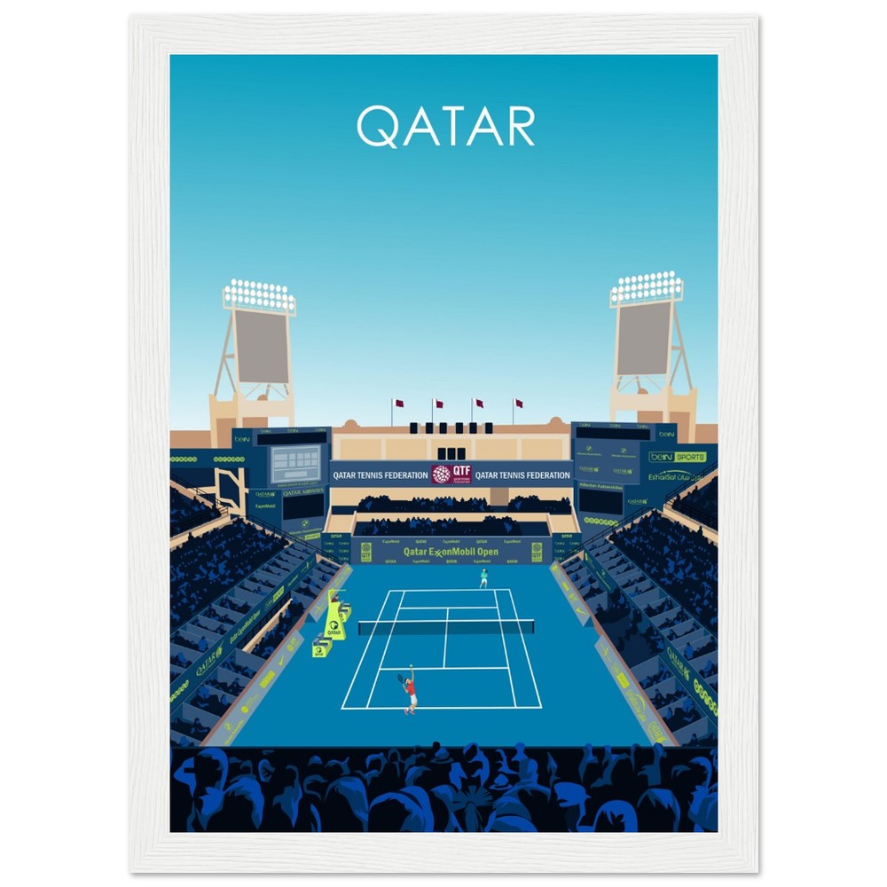Qatar Open Tennis Poster