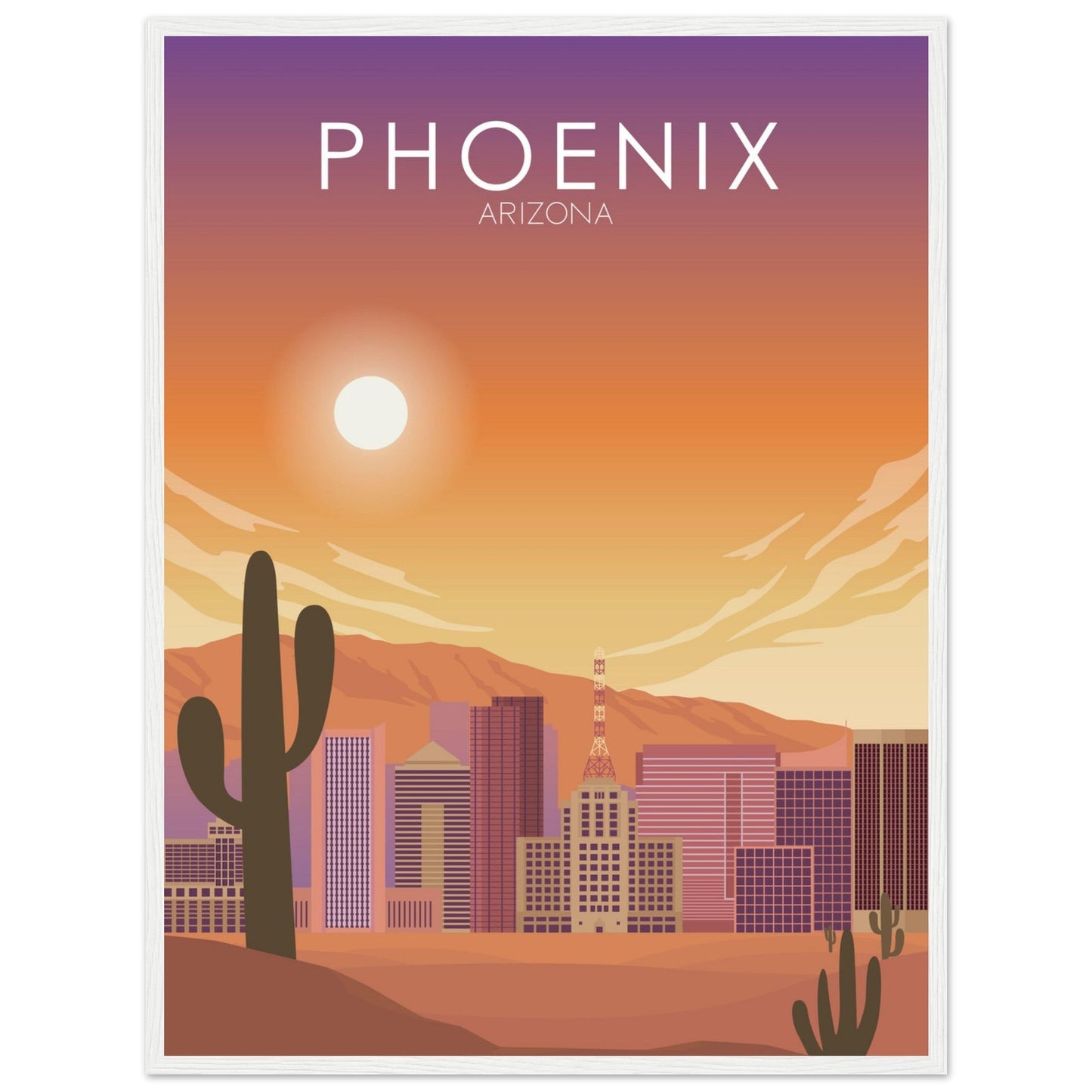 Phoenix Poster | Phoenix Wall Art | Phoenix Sunset Print