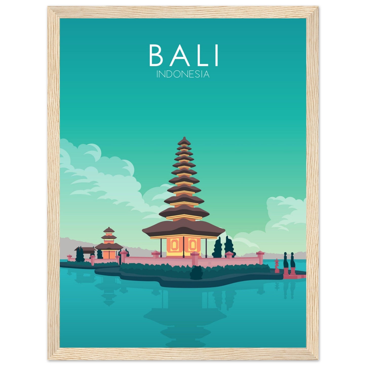 Bali Poster | Bali Wall Art | Bali Pastel Print