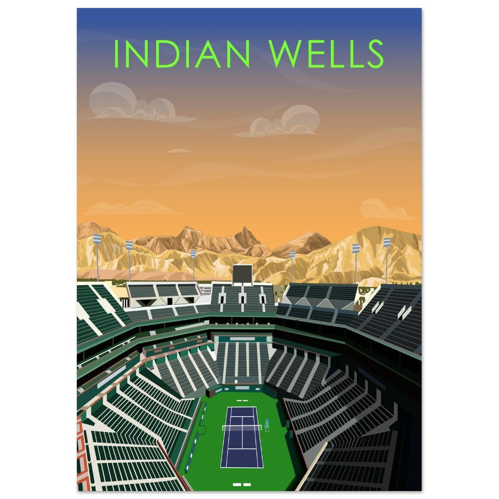 Indian Wells ATP/WTA Tennis Stadium Poster