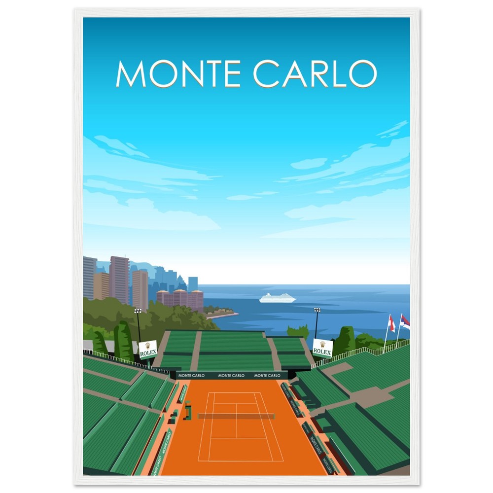 Monte Carlo ATP Masters Tennis Stadium Poster