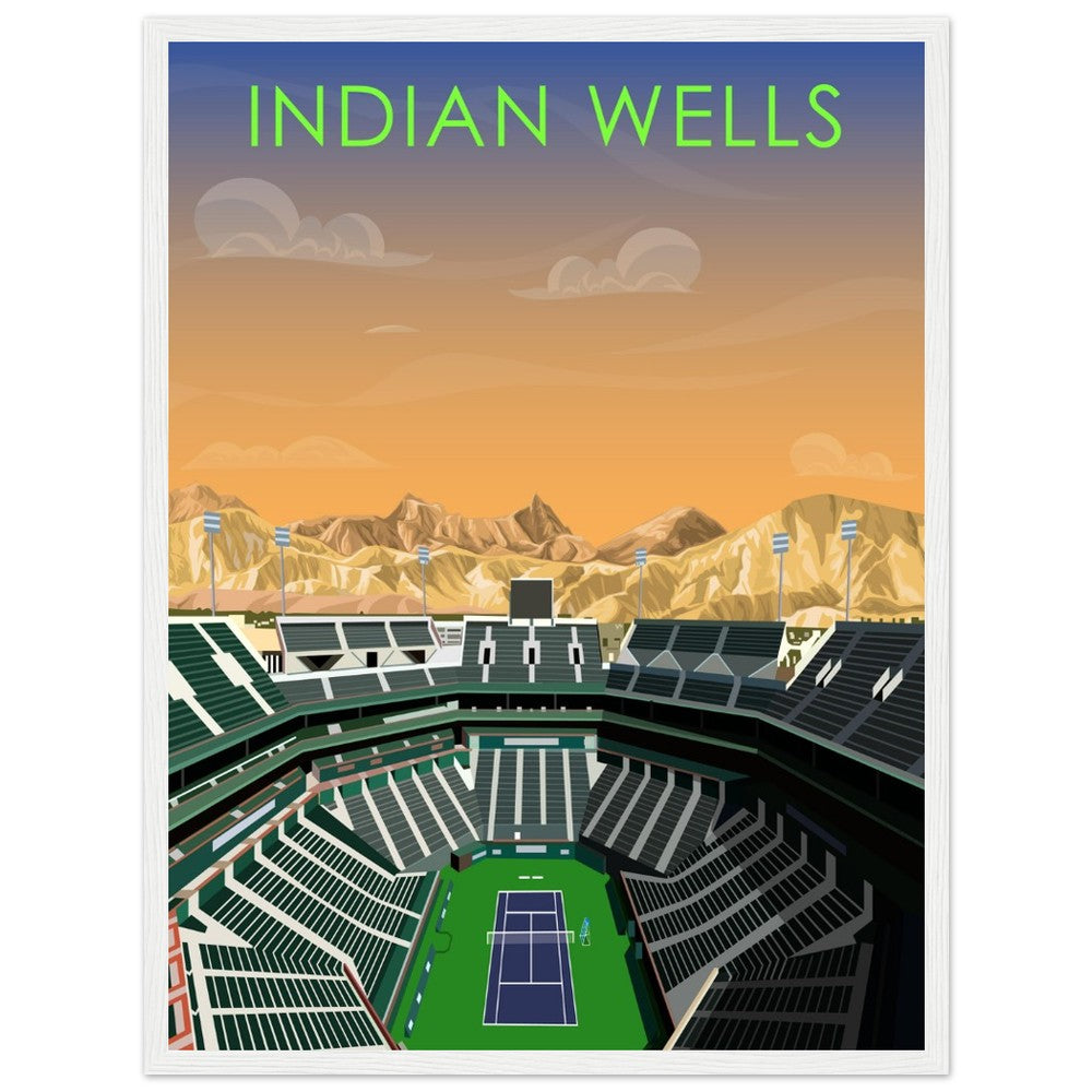 Indian Wells ATP/WTA Tennis Stadium Poster