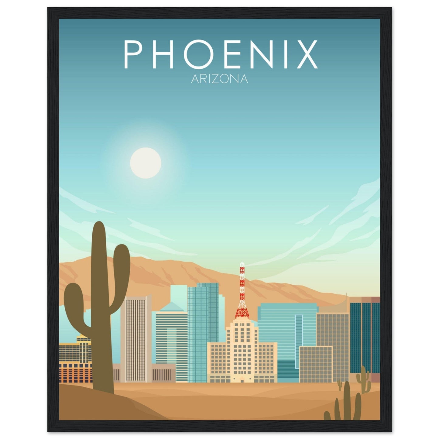 Phoenix Poster | Phoenix Wall Art | Phoenix Daytime Print