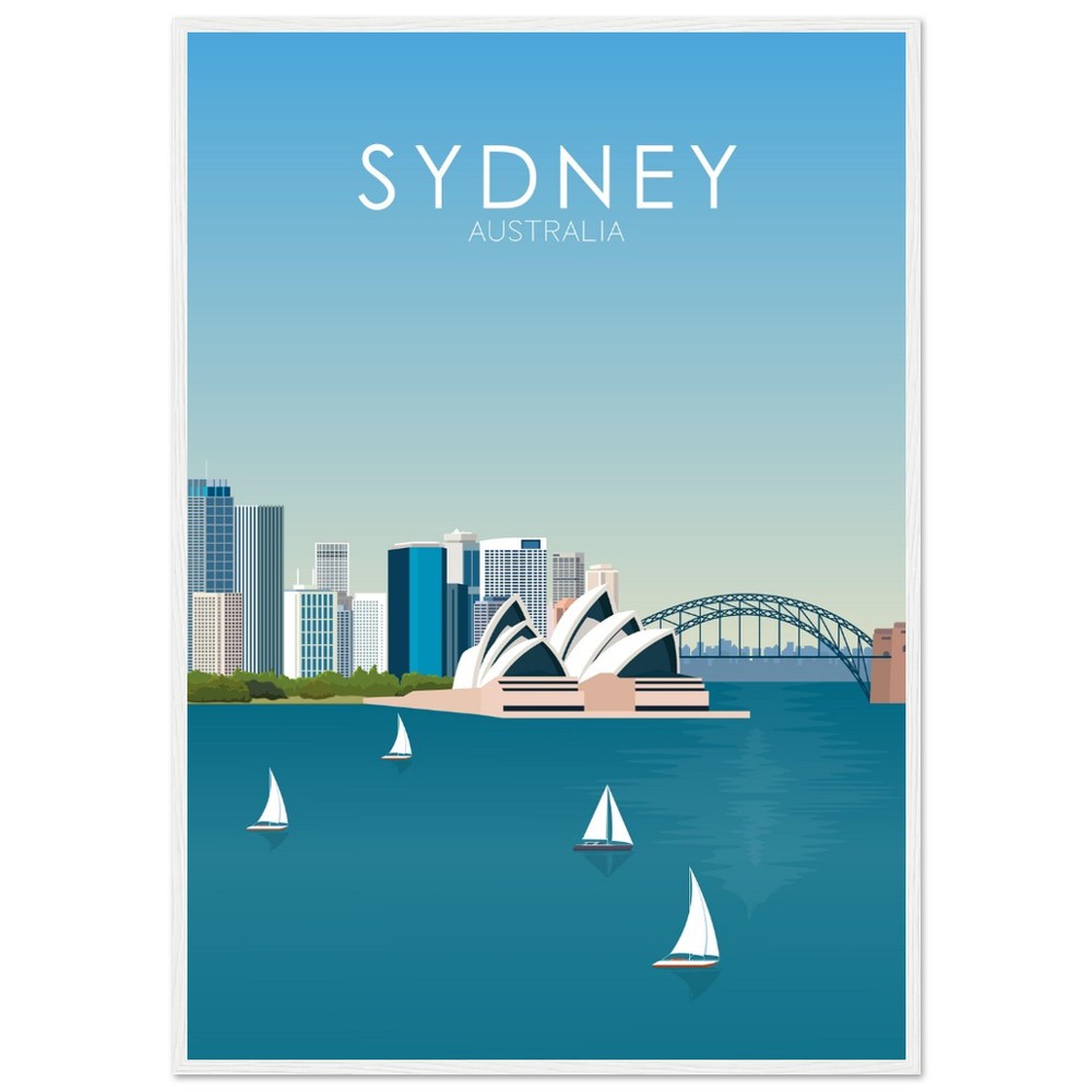 Sydney Poster | Sydney Wall Art | Sydney Daytime Print