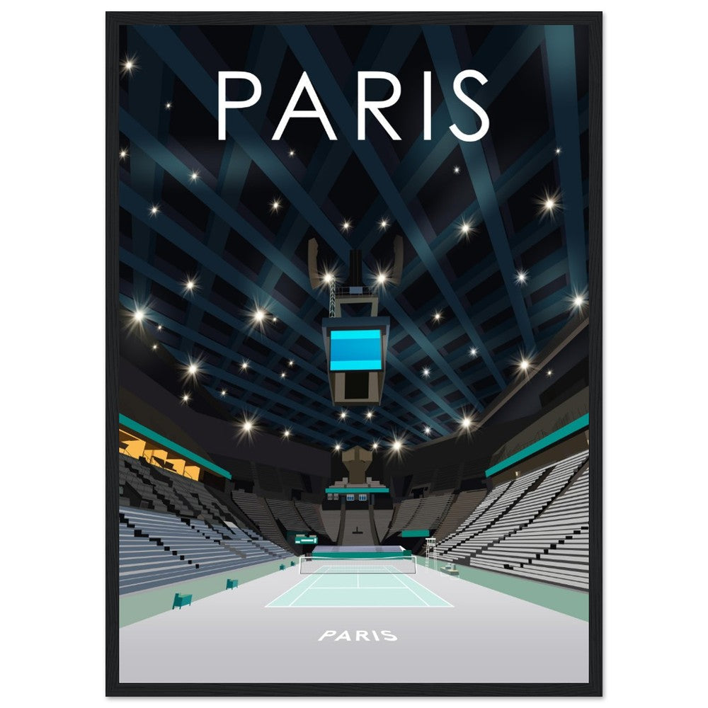 Paris Indoors ATP Masters Tennis Stadium Poster