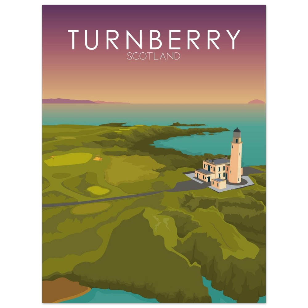 Turnberry Golf Course Sunset Print