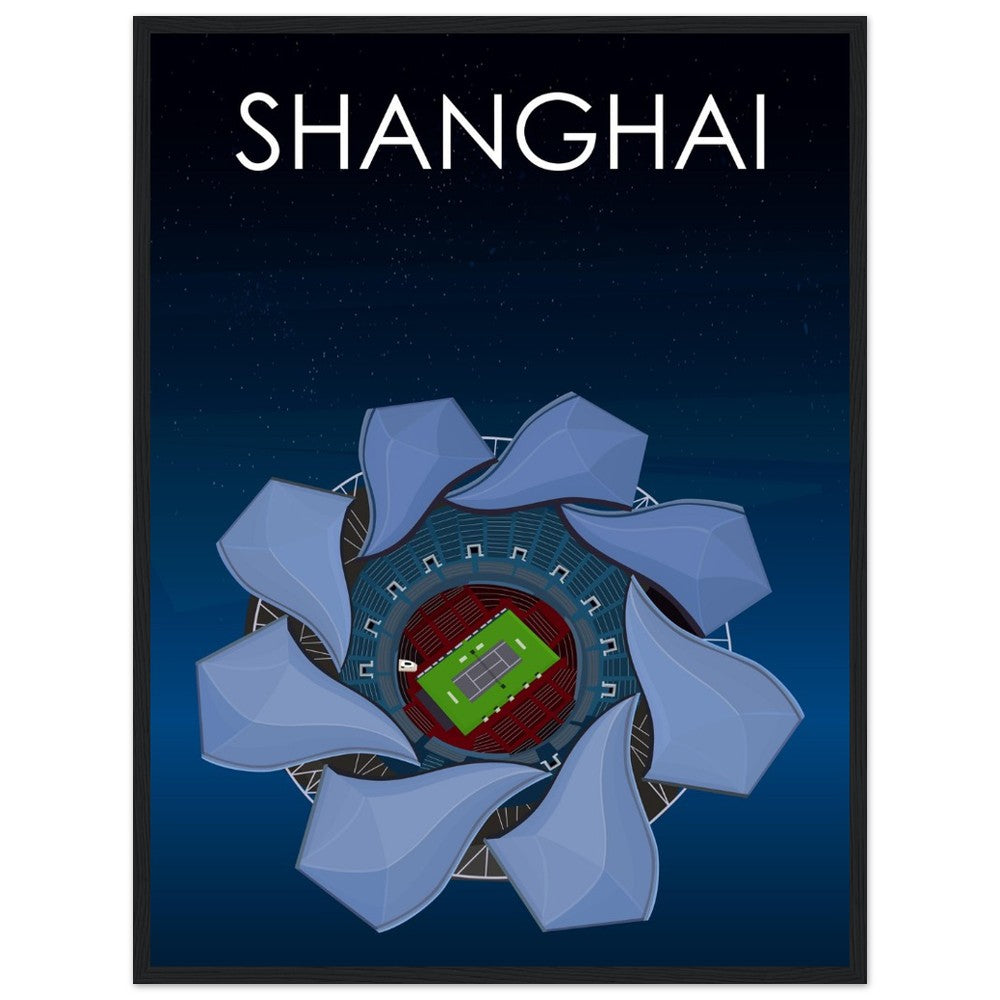 Shanghai ATP Masters Tennis Stadium Poster