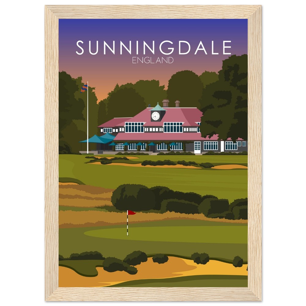 Sunningdale Golf Course Sunset Print