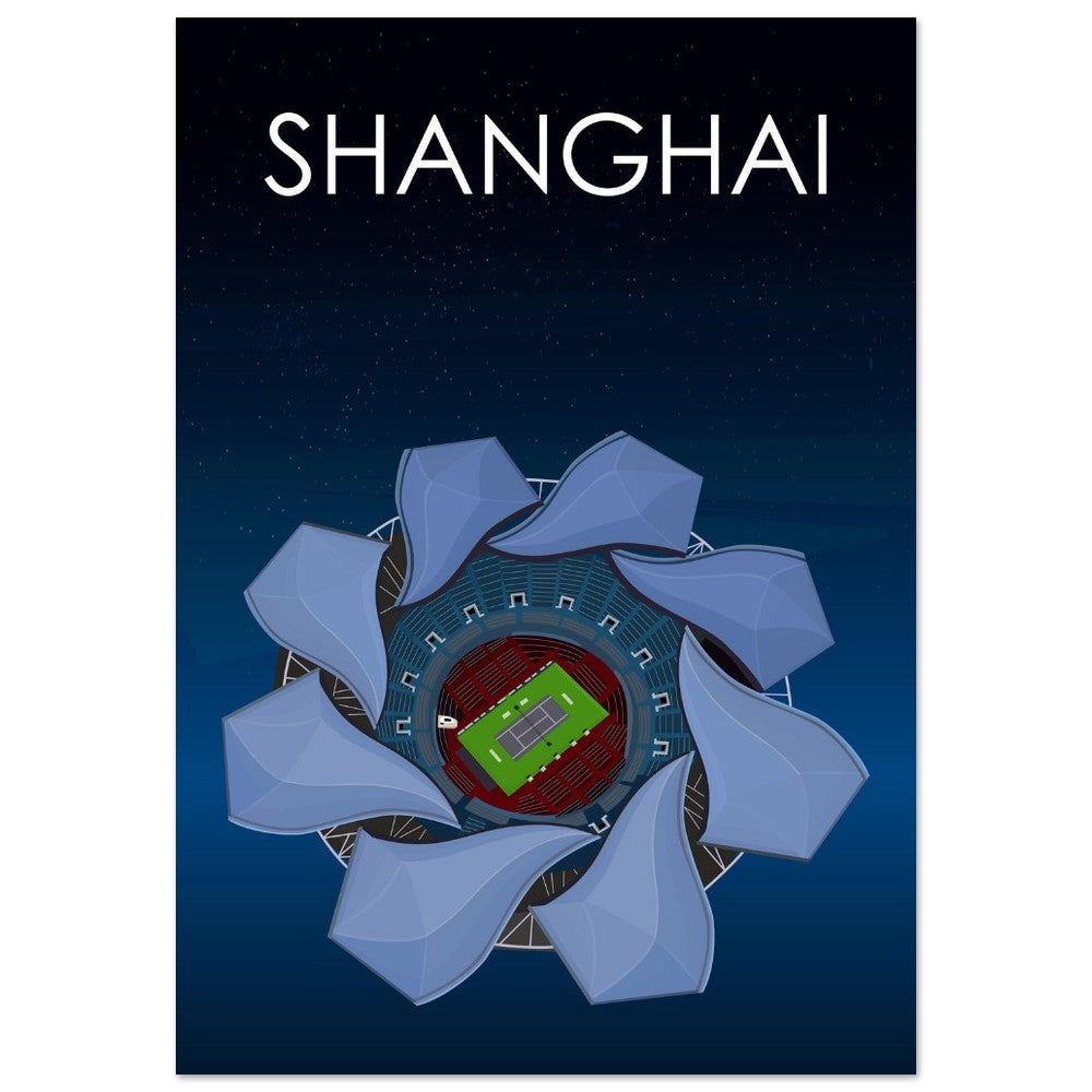 Shanghai ATP Masters Tennis Stadium Poster