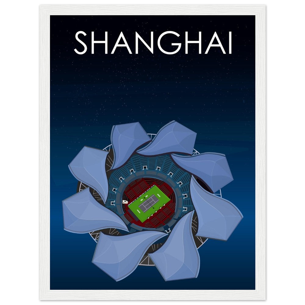 Shanghai ATP Masters Tennis Stadium Poster