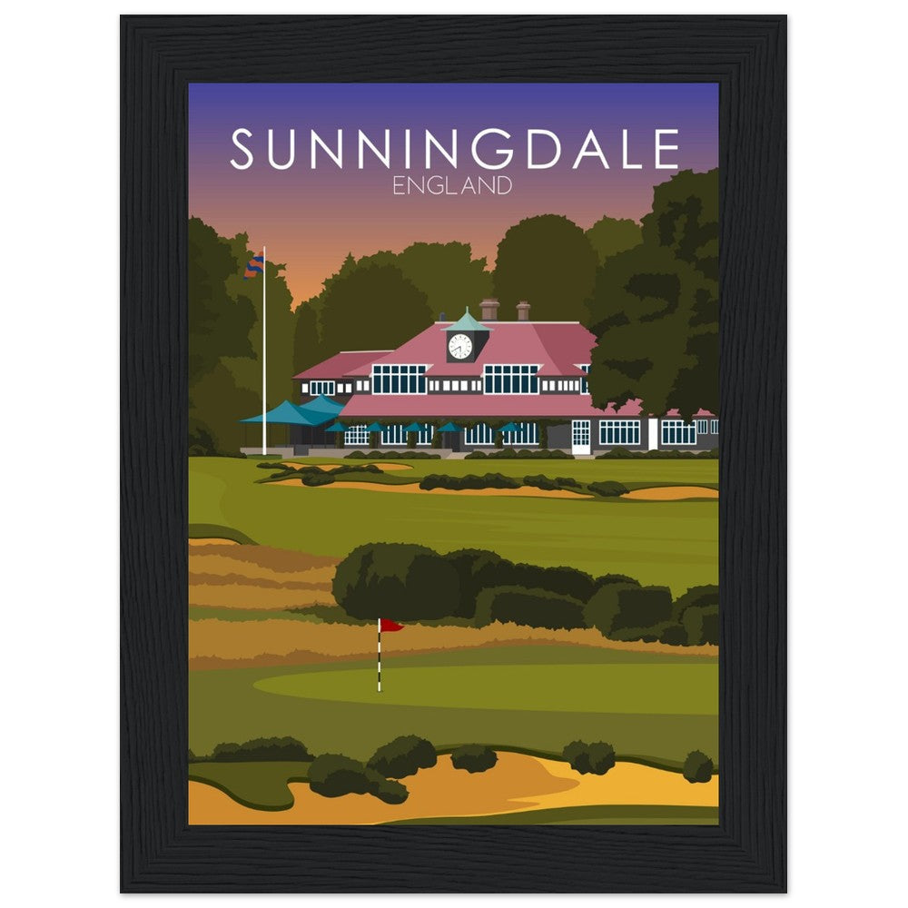 Sunningdale Golf Course Sunset Print