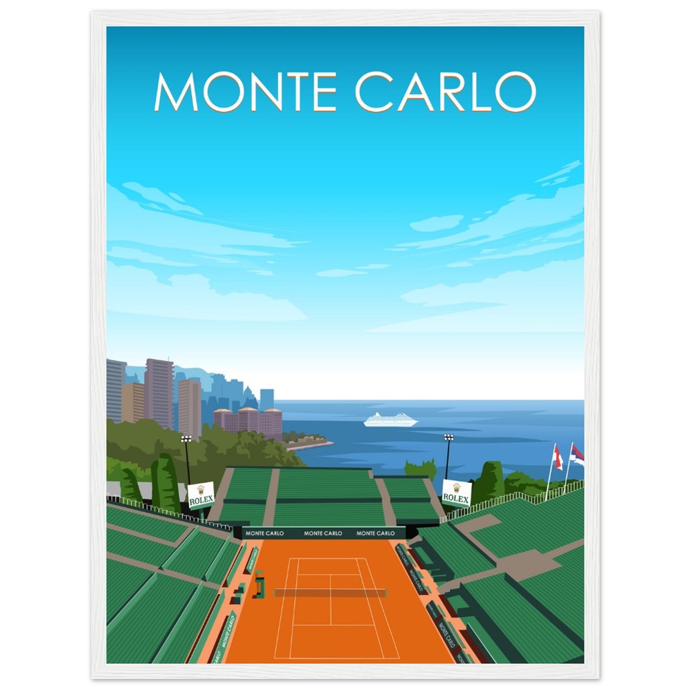 Monte Carlo ATP Masters Tennis Stadium Poster