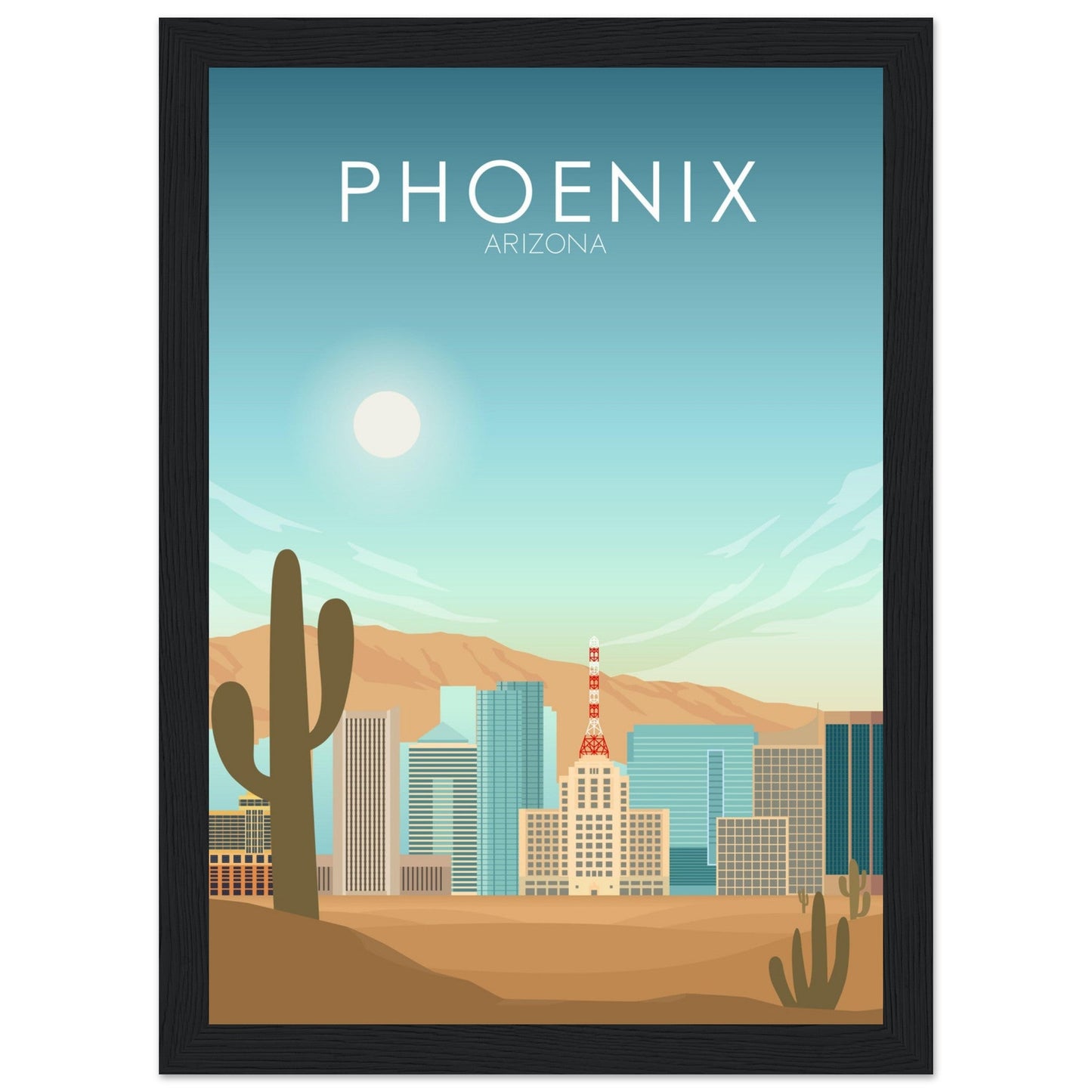 Phoenix Poster | Phoenix Wall Art | Phoenix Daytime Print