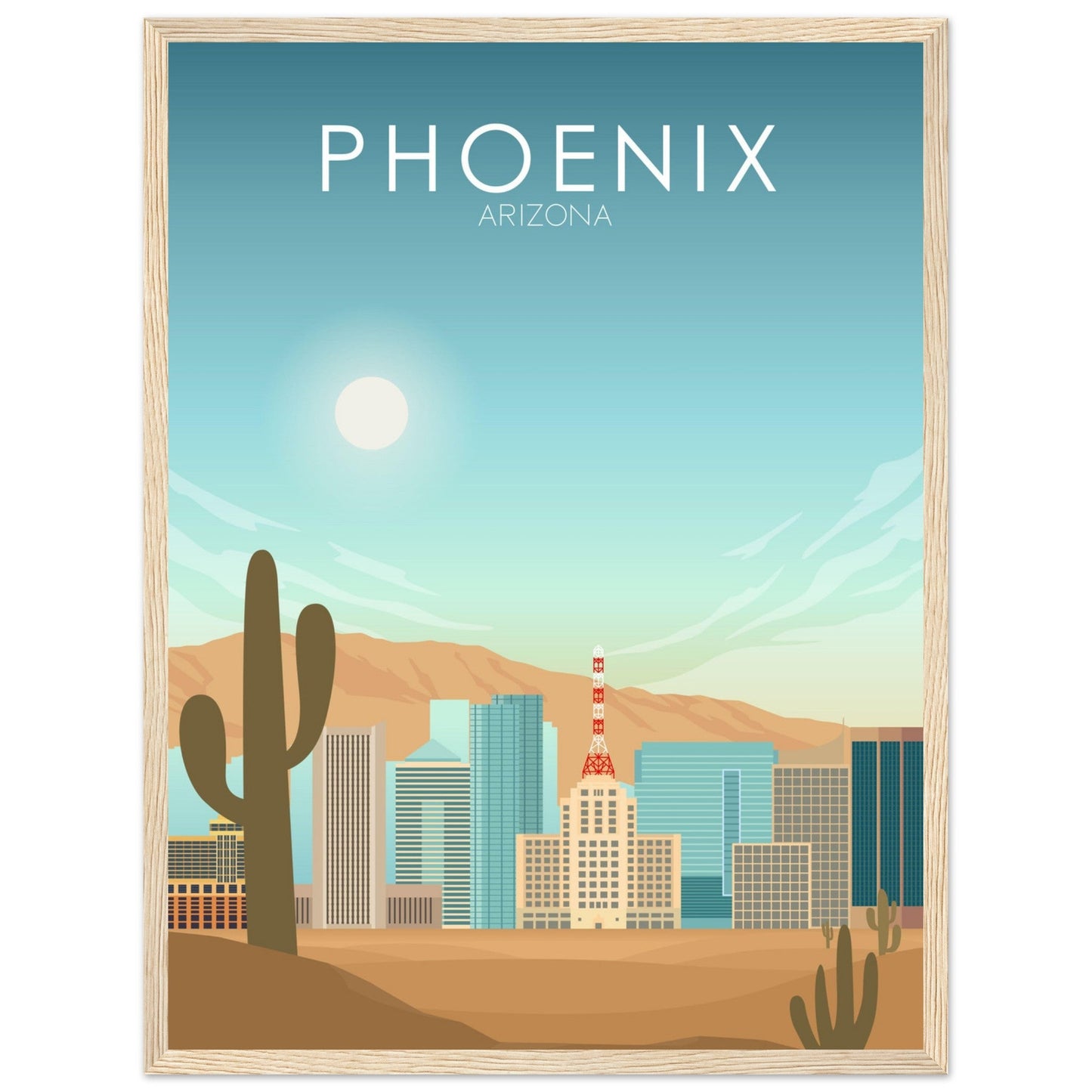 Phoenix Poster | Phoenix Wall Art | Phoenix Daytime Print