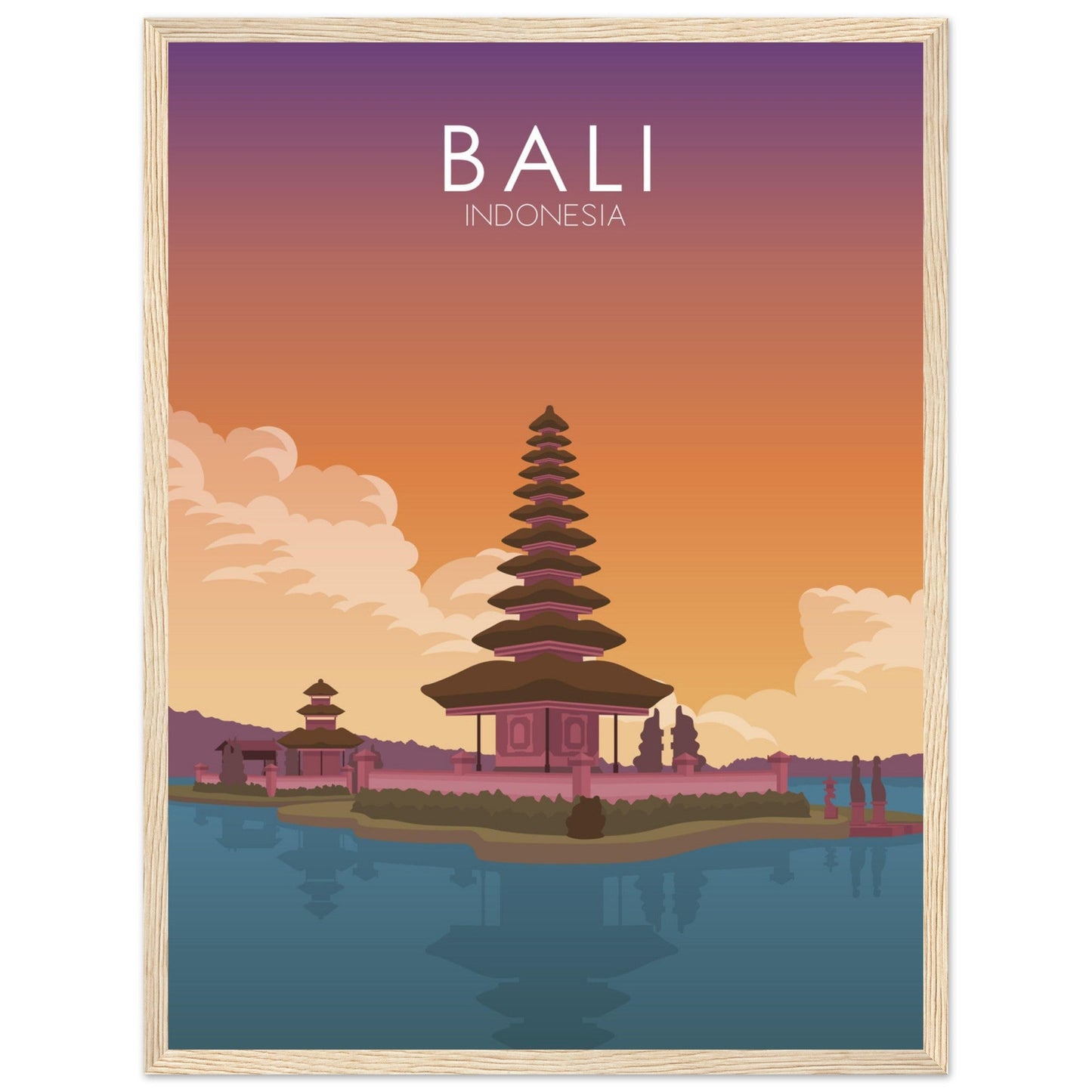 Bali Poster | Bali Wall Art | Bali Sunset Print