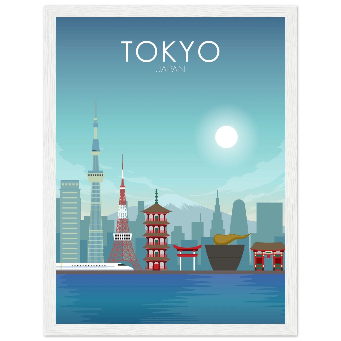 Tokyo Poster | Tokyo Wall Art | Tokyo Daytime Print