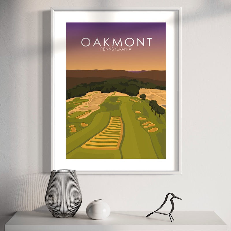 Oakmont Country Club Golf Course Sunset Print
