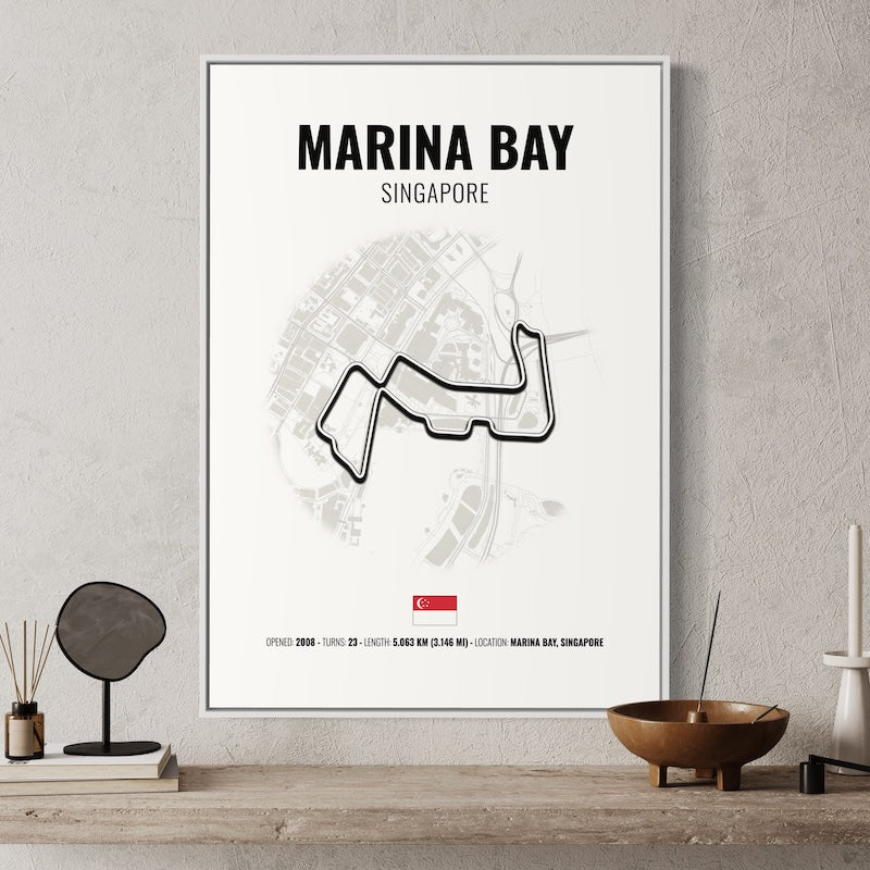 Singapore Formula 1 Poster | Singapore Formula 1 Print | Singapore Formula 1 Wall Art