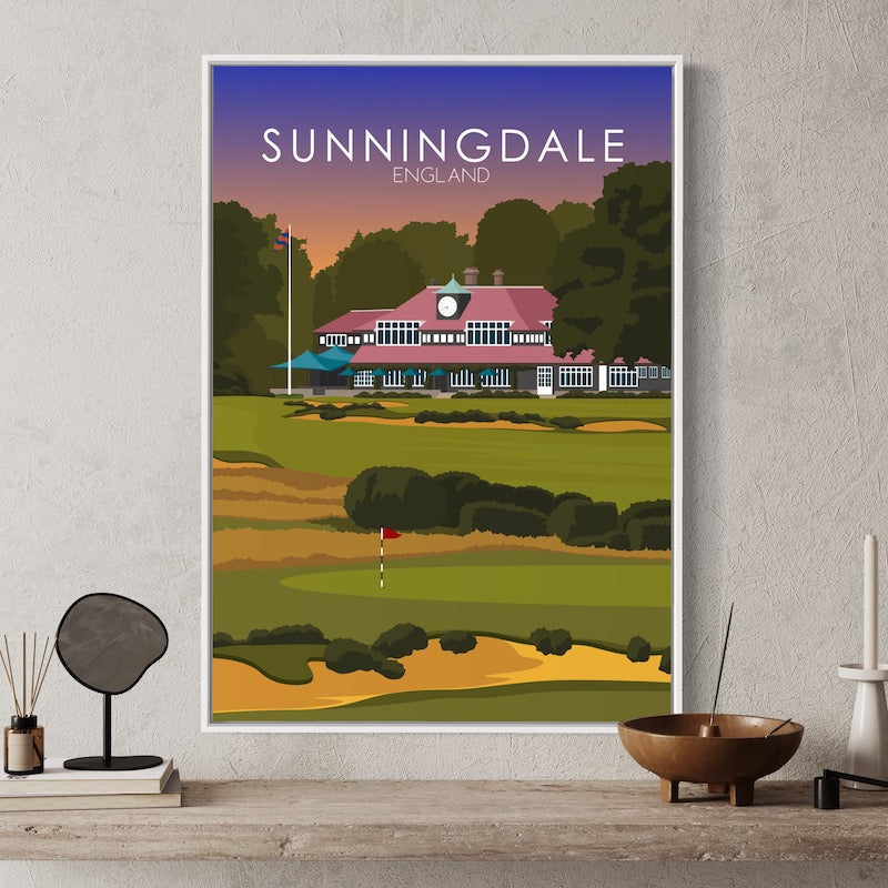 Sunningdale Golf Course Sunset Print