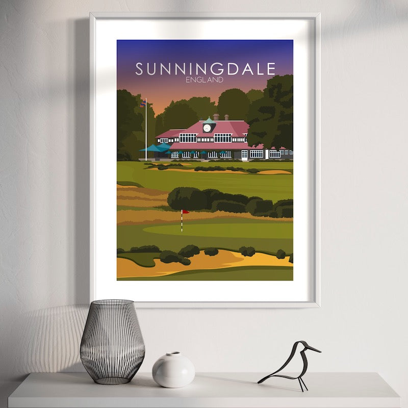 Sunningdale Golf Course Sunset Print