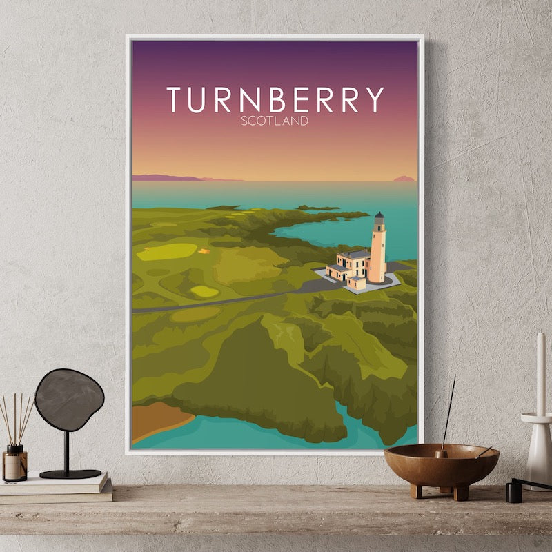 Turnberry Golf Course Sunset Print