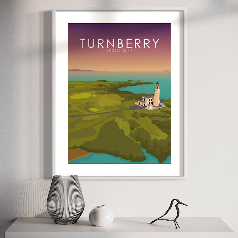 Turnberry Golf Course Sunset Print