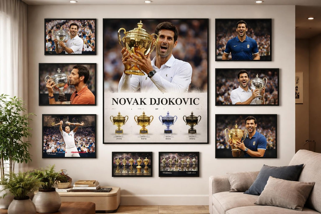 Djokovic Poster: Transform Your Space with Tennis Greatness