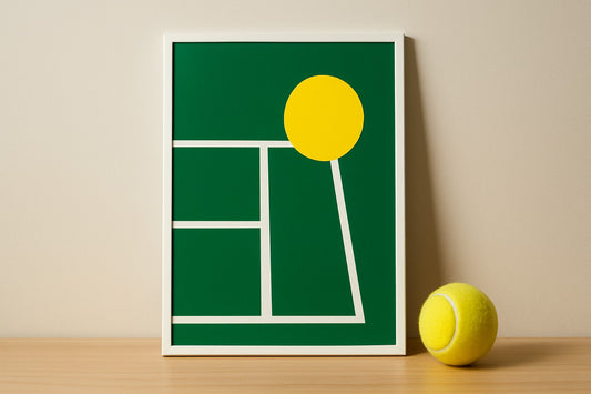 9 Stunning Minimalist Tennis Art Prints to Elevate Your Space