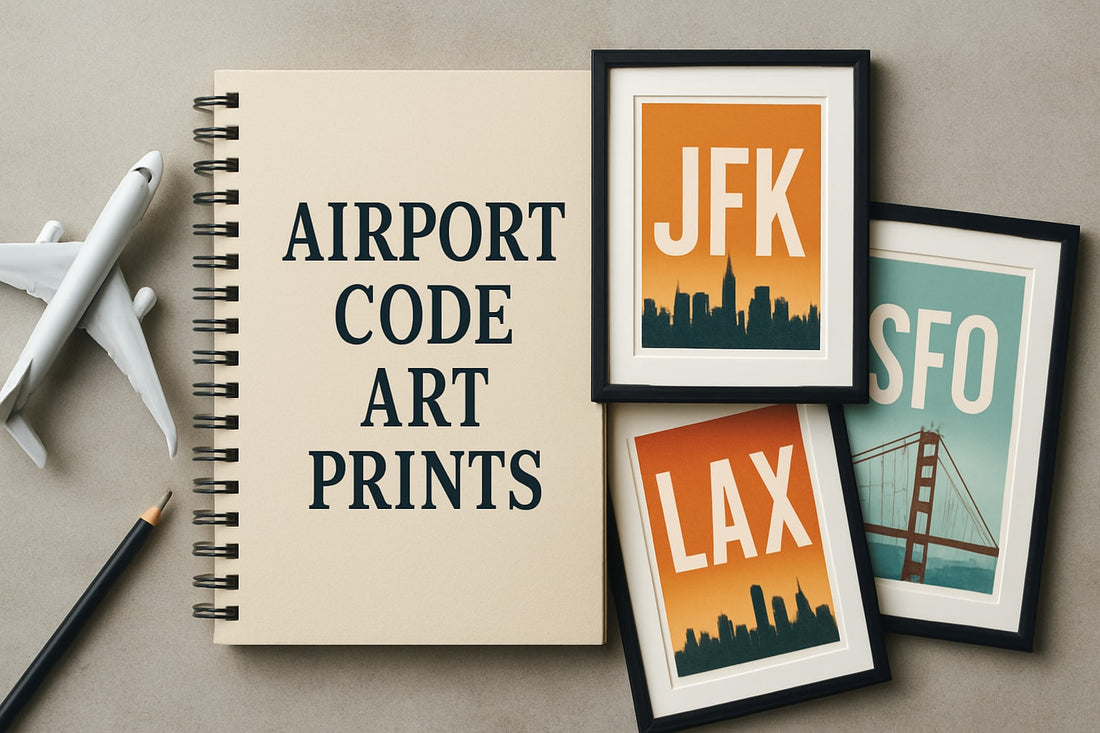 Air Code Poster The Creative Guide to Airport Code Art Prints (2026) – Favourite Place ...