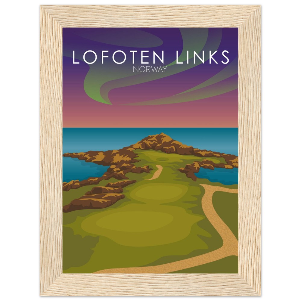 Lofoten Links Golf Course Sunset Print