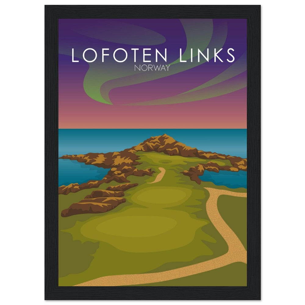 Lofoten Links Golf Course Sunset Print