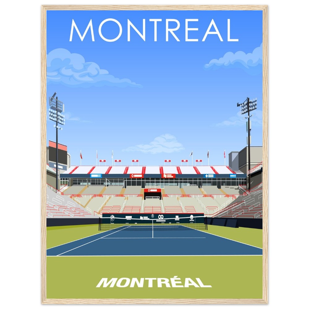 Montreal ATP/WTA Masters Tennis Stadium Poster