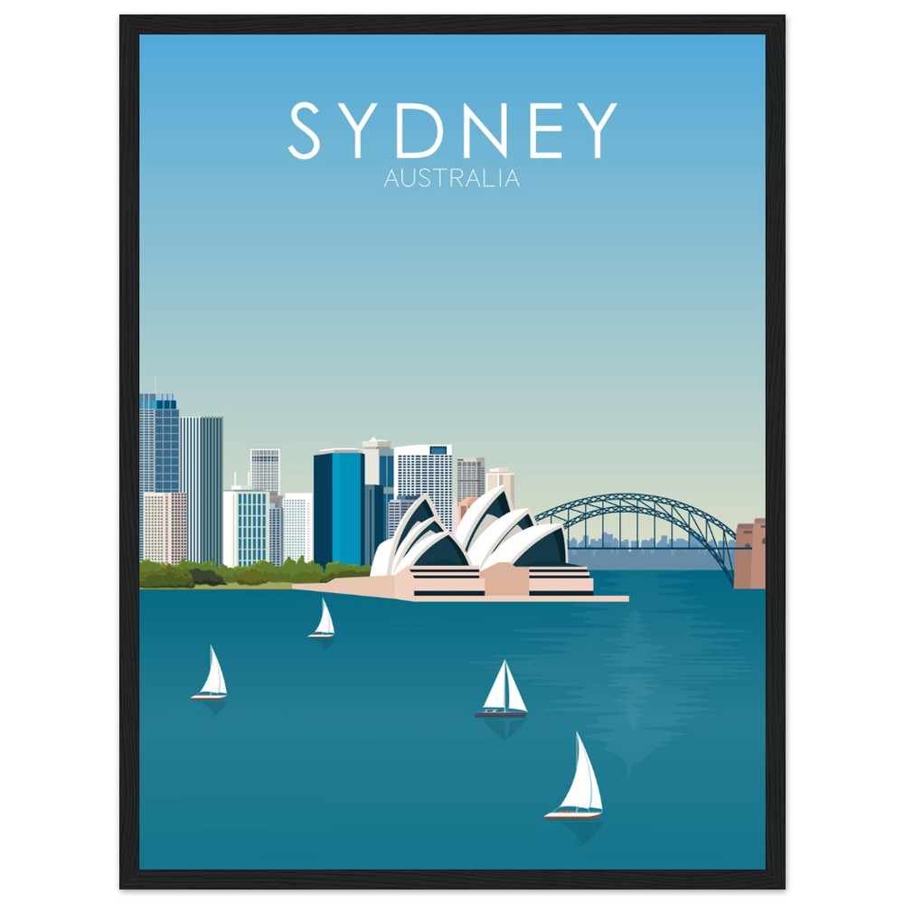 Sydney Poster | Sydney Wall Art | Sydney Daytime Print