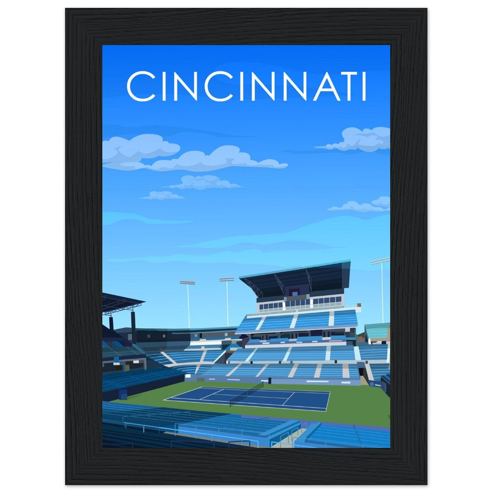 Cincinnati ATP/WTA Masters Tennis Stadium Poster