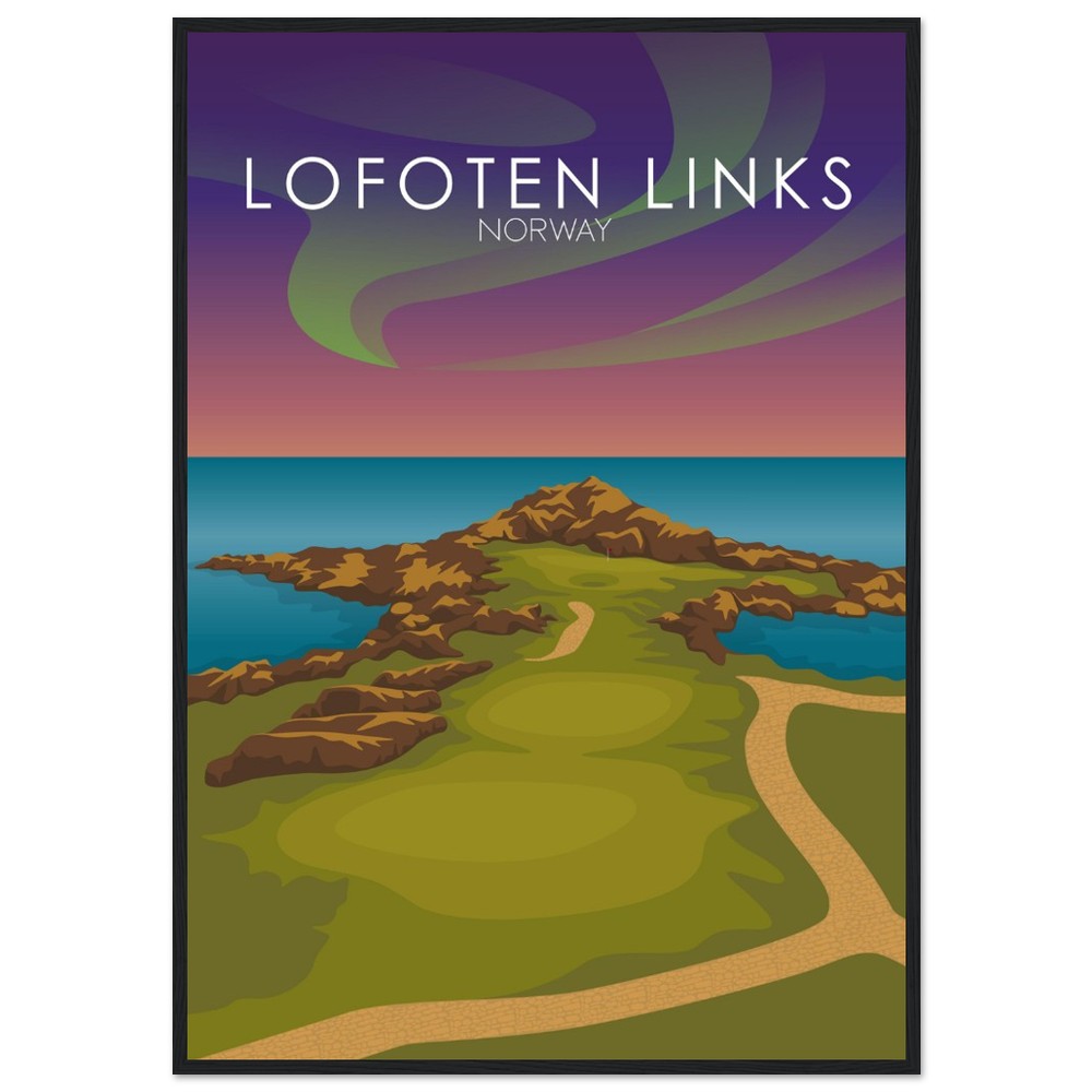 Lofoten Links Golf Course Sunset Print