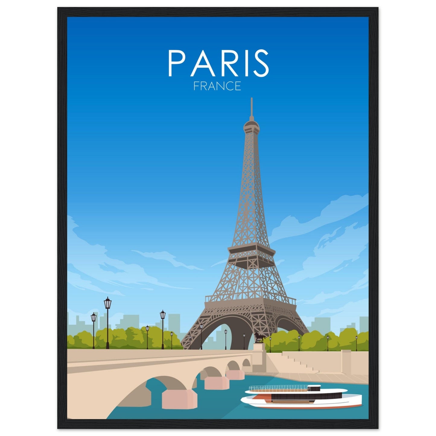 Paris Poster | Paris Wall Art | Paris Daytime Print