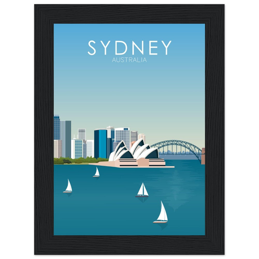 Sydney Poster | Sydney Wall Art | Sydney Daytime Print