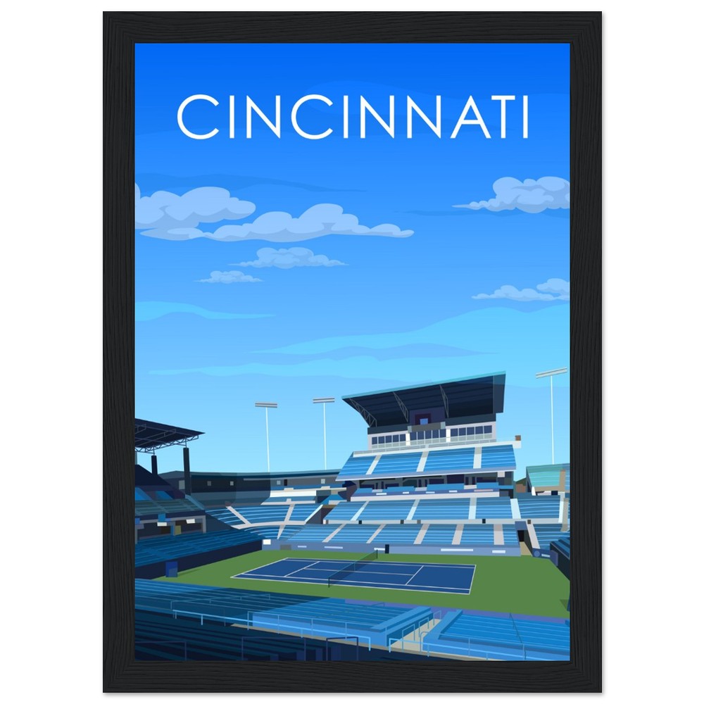 Cincinnati ATP/WTA Masters Tennis Stadium Poster