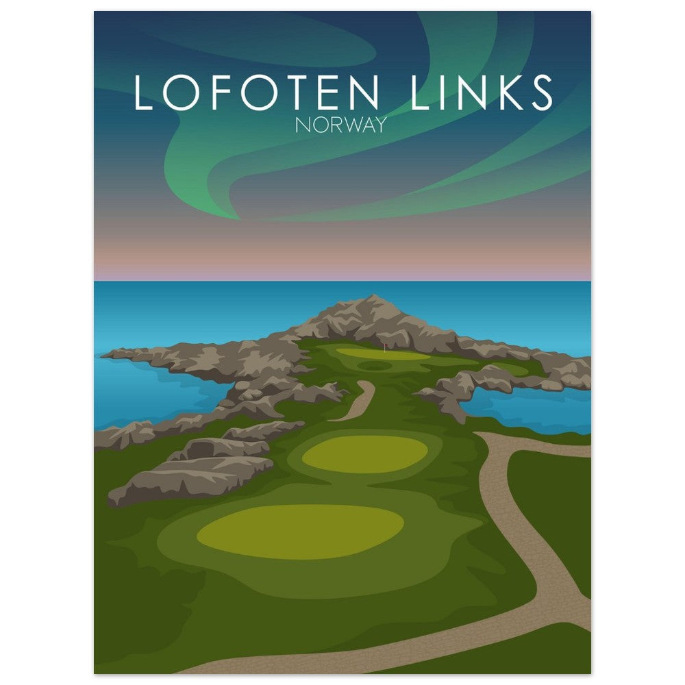 Lofoten Links Golf Course Print